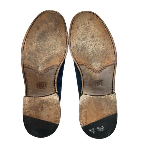 FRYE Men's Jones Oxfords Suede Leather Lace-up Blue Size 9.5 - Picture 13 of 13